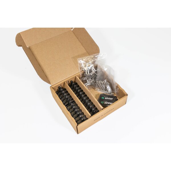 Sinter Tektro 2-Piston Bremsbelag Werkstattverpackung 25 Set, 5mm Cargo