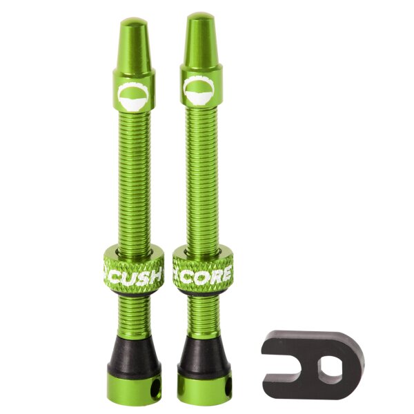 CushCore 55mm Tubeless Ventile gr&uuml;n