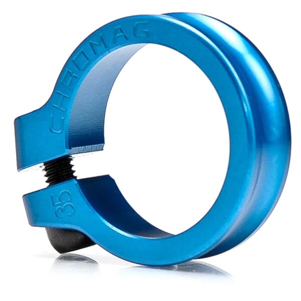 Chromag NQR Sattelklemmschelle mit Bolzen 36,5 mm blue