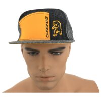 Chromag Bear Logo 6 Panel Snapback Cap denim / yellow O/S