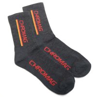Chromag Striped Socken Wolle charcoal S